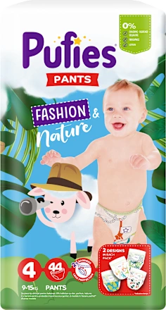 Pelene za bebe PUFIES  Pants fashion & nature 4 44kom