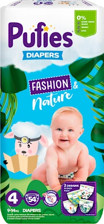 Pelene za bebe PUFIES  fashion & nature 4 56kom