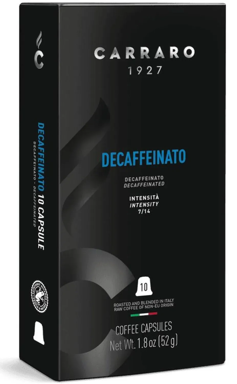 Kapsule za kafu CARRARO Decaffeinato 10km 52g