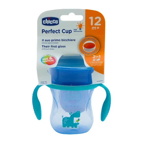 CHICCO No spill čaša Perfect 360 stepeni (12m+) plava 200ml
