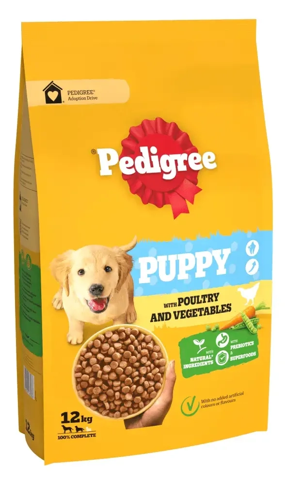 Hrana za pse PEDIGREE Junior briketi za štenad živina i povrće 12kg
