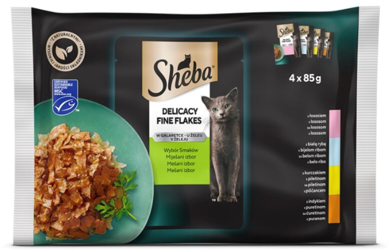 Hrana za mačke SHEBA Delikatesse 4x85g