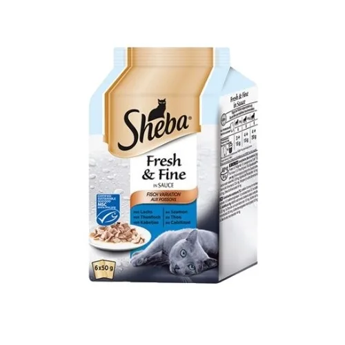 Hrana za mačke SHEBA izbor ribe 6x50g