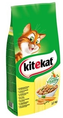 Hrana za mačke KITEKAT piletina i povrće 12kg