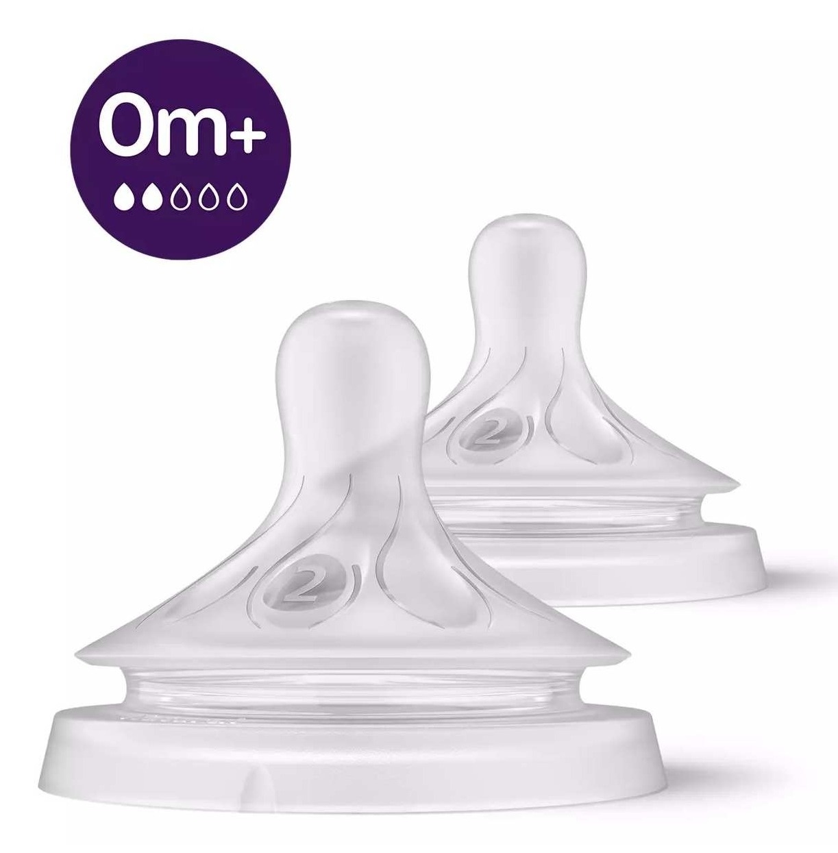 AVENT Natural Response silikonska cucla (0m+) 2kom