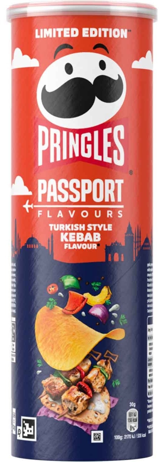 Čips PRINGLES Passport Turkish style kebab 165g