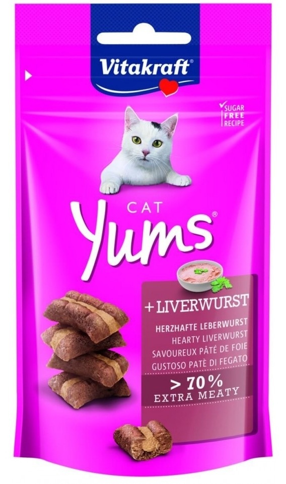 Hrana za mačke VITAKRAFT yums jetra 40g