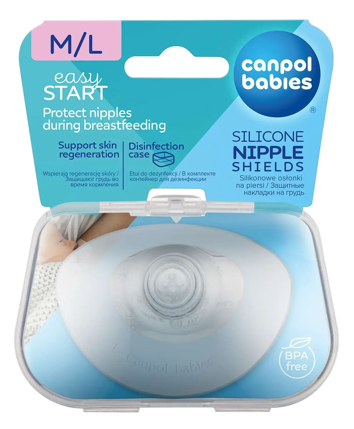Silikonske bradavice CANPOL BABIES Easy start M/L