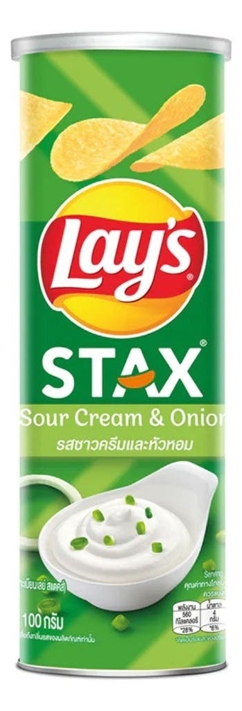Čips LAY'S Stax sour cream & onion 100g