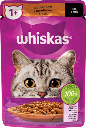Hrana za mačke WHISKAS Adult  ćuretina 85g