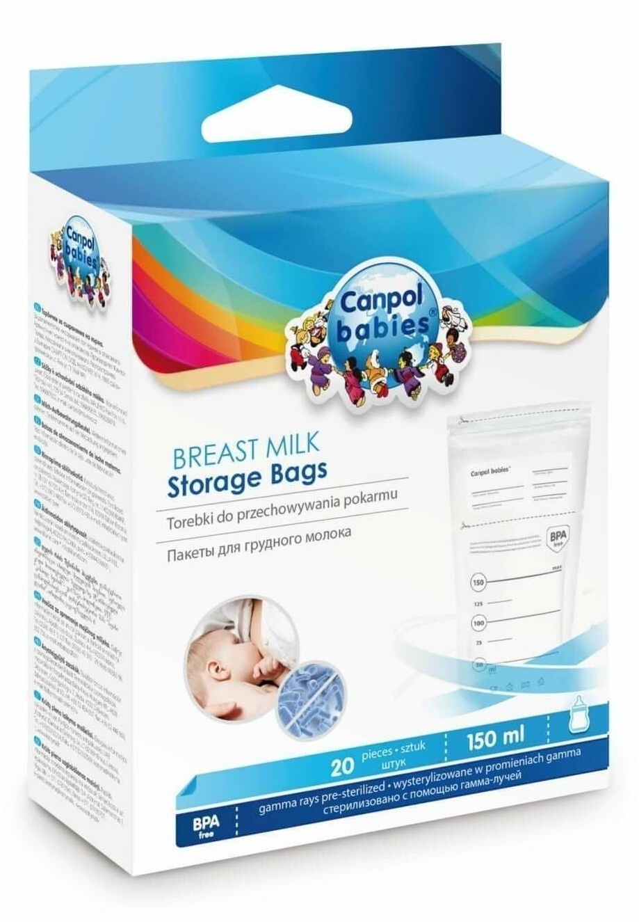 Kesice za čuvanje mleka CANPOL BABIES 70/001 20kom