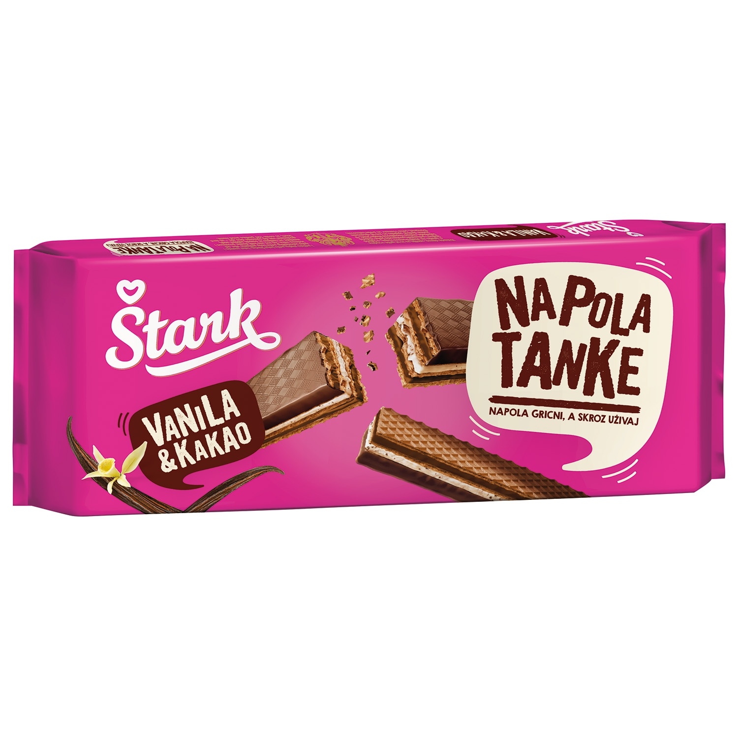 Napolitanke ŠTARK Na pola tanke vanila 130g