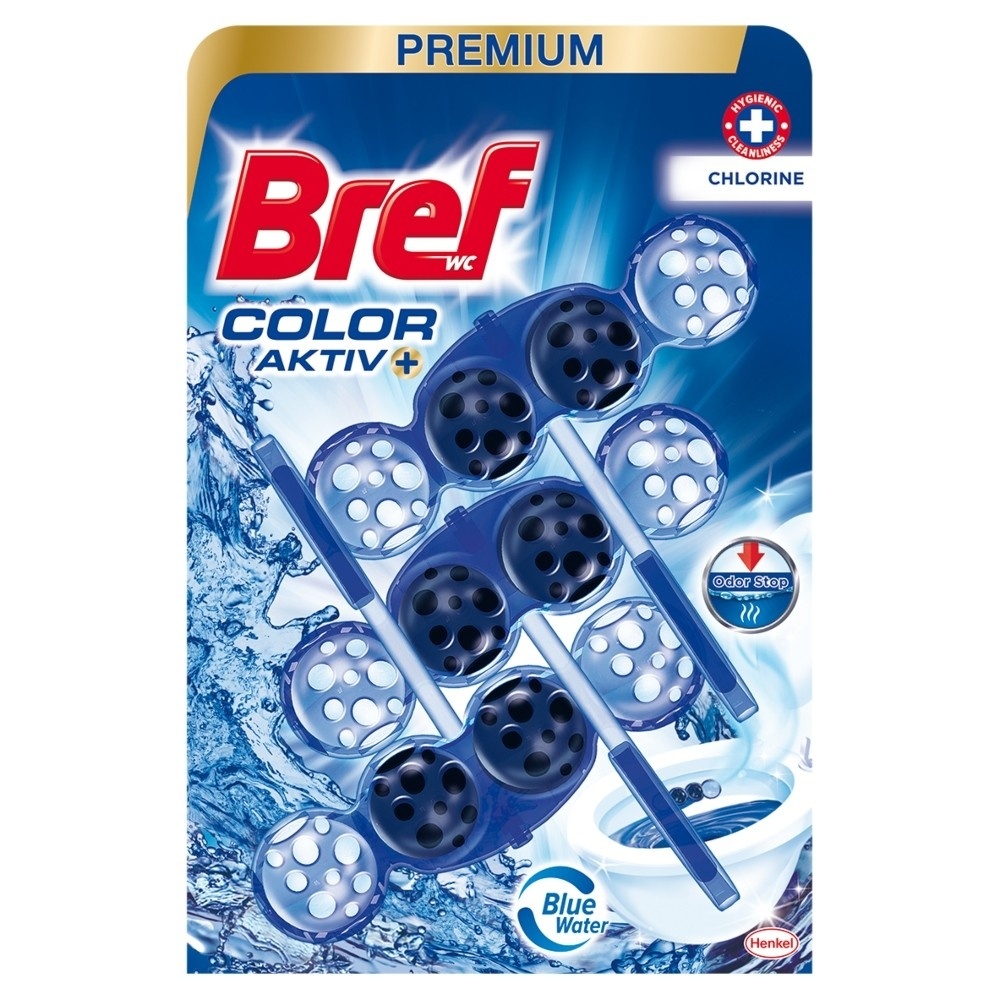 WC osveživač BREF Color aktiv Chlorine 3x50g