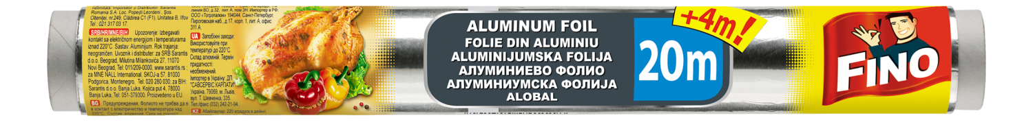 Aluminijumska folija FINO  20+4m