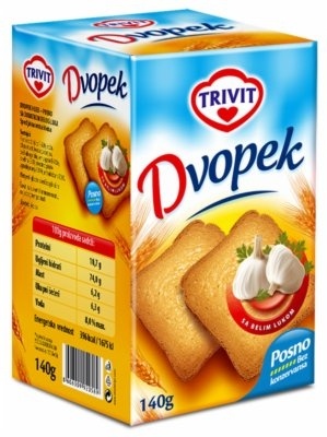 Dvopek TRIVIT beli luk 140g