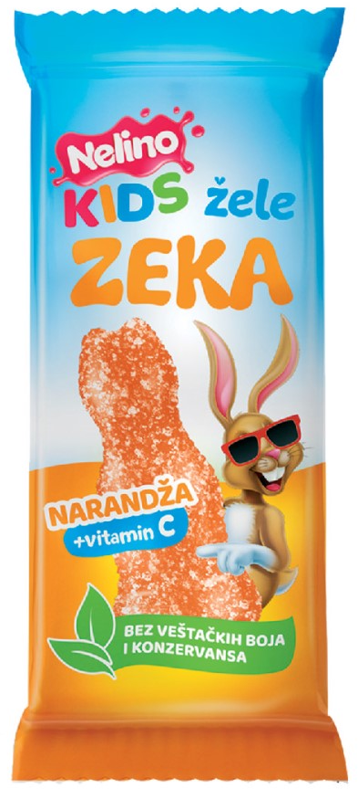 Žele zeka NELINO kids narandža 22g