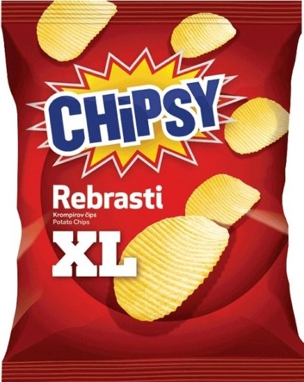 Čips CHIPSY Rebrasti XL 80g