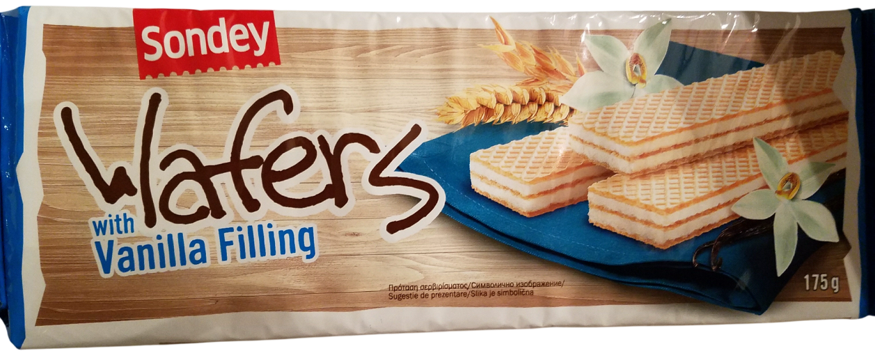 Napolitanke SONDEY 75% vanila punjenja 175g