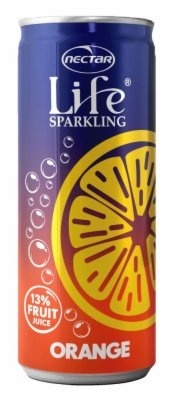 Gazirani sok NECTAR Life gazirani napitak pomorandža 330ml