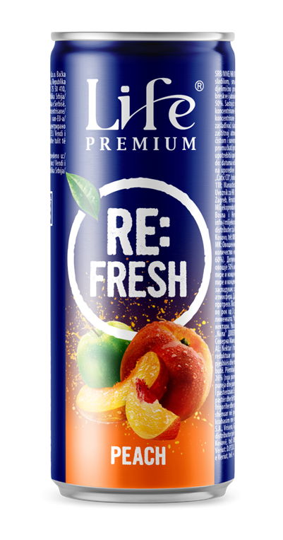 Gazirani sok NECTAR Life gazirani napitak breskva 330ml