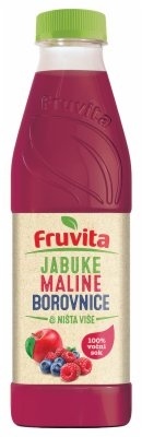 Negazirani sok FRUVITA jabuke maline borovnice i ništa više 750ml