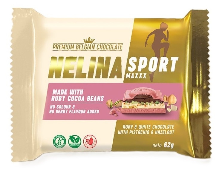 Čokolada NELINA mlečna sport jagoda 55g