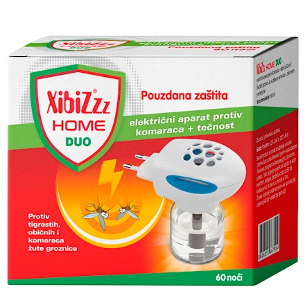 XIBIZ home duo aparat za komarce + tečnost 60 noći 1kom