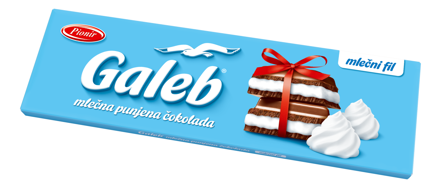 Čokolada GALEB sa mlečnim filom 250g
