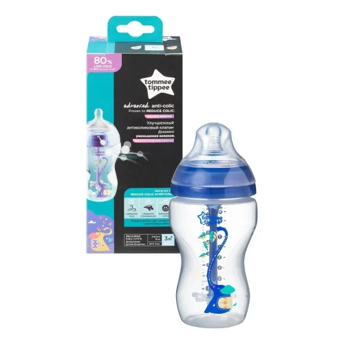 TOMMEE TIPPEE flašica Sentinel Advance 340ml plava