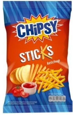 Čips CHIPSY Ketchup štapići 80g