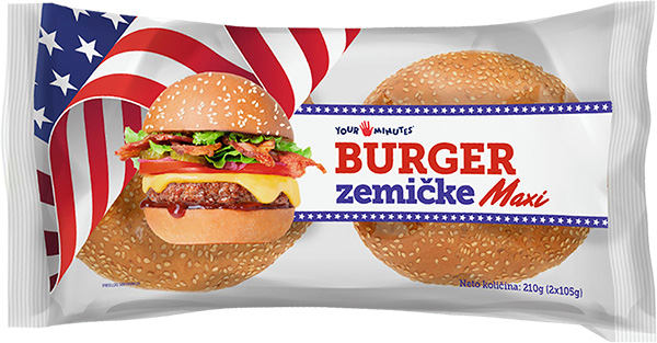 Zemička TVOJIH 5 MINUTA burger 2x105g