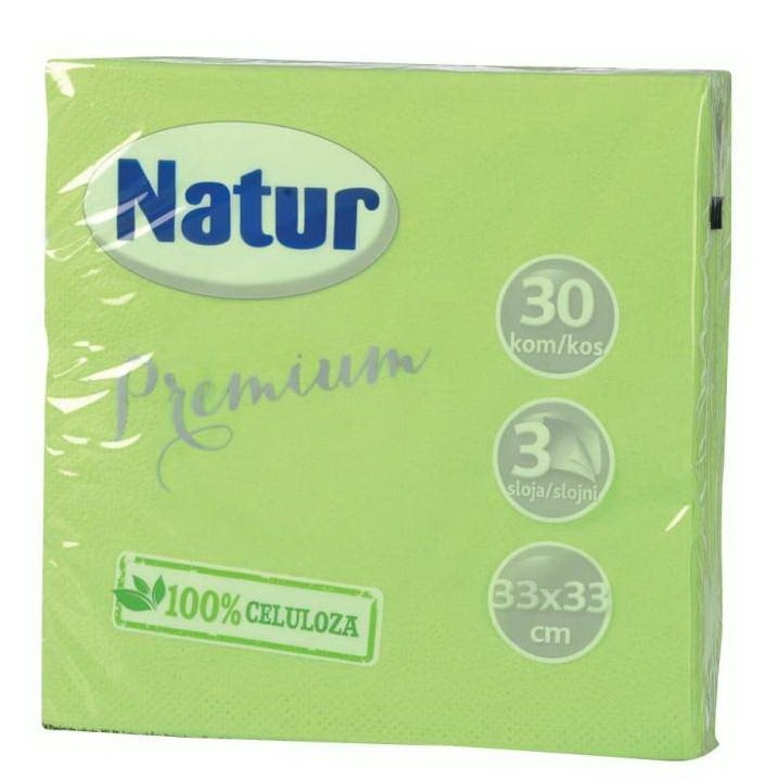 Salvete NATUR Premium zelene 3sloja 30kom