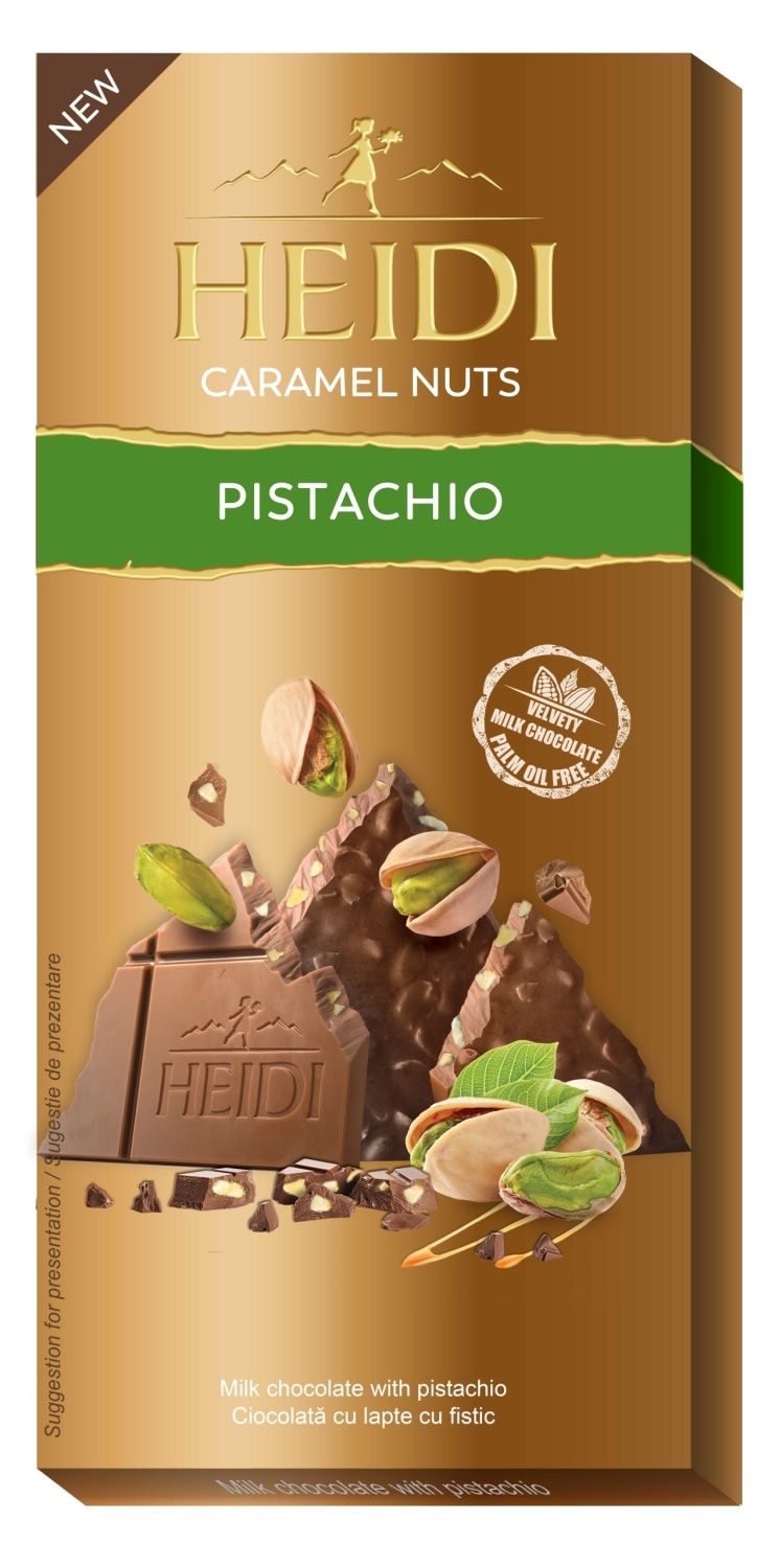 Čokolada HEIDI mlečna sa pistaćima 80g