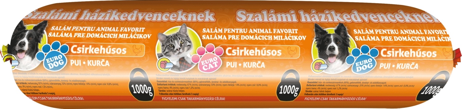 Hrana za pse i mačke EURO DOG Piletina 1kg