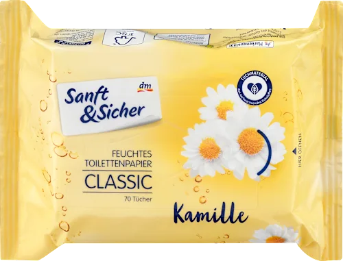 Toalet papir SANFT&SICHER vlažni classic kamilica 70kom