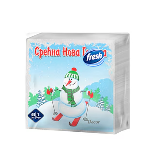 Salvete FRESH Novogodišnje 1sloj 45kom