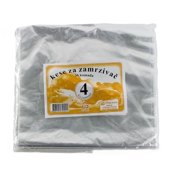 Kese za zamrzivač NIKSAN glatke 4kg 30kom