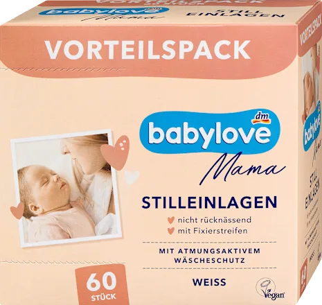Jastučići za dojilje BABYLOVE Mama beli 60kom