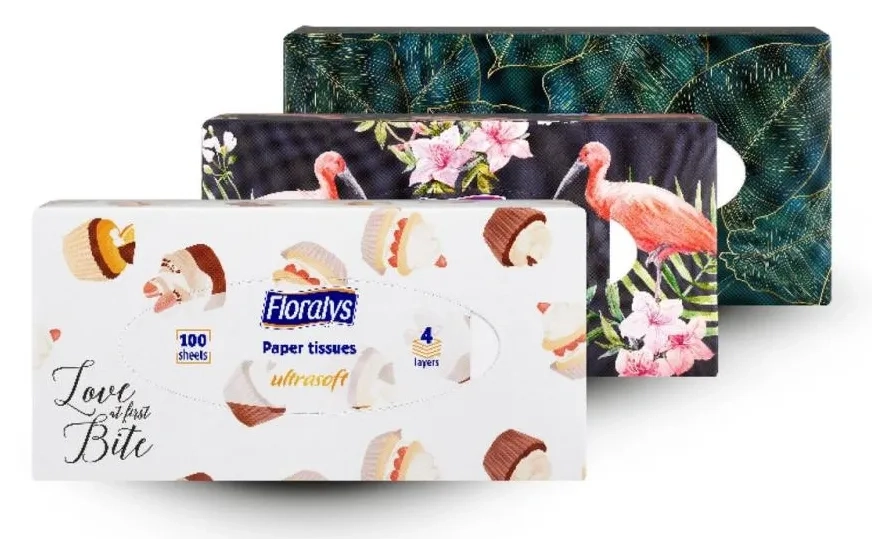 Papirne maramice FLORALYS 4sloja 100kom