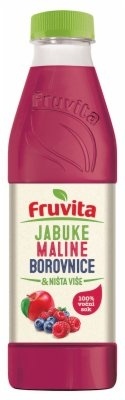 Negazirani sok FRUVITA jabuke maline borovnice i ništa više 800ml