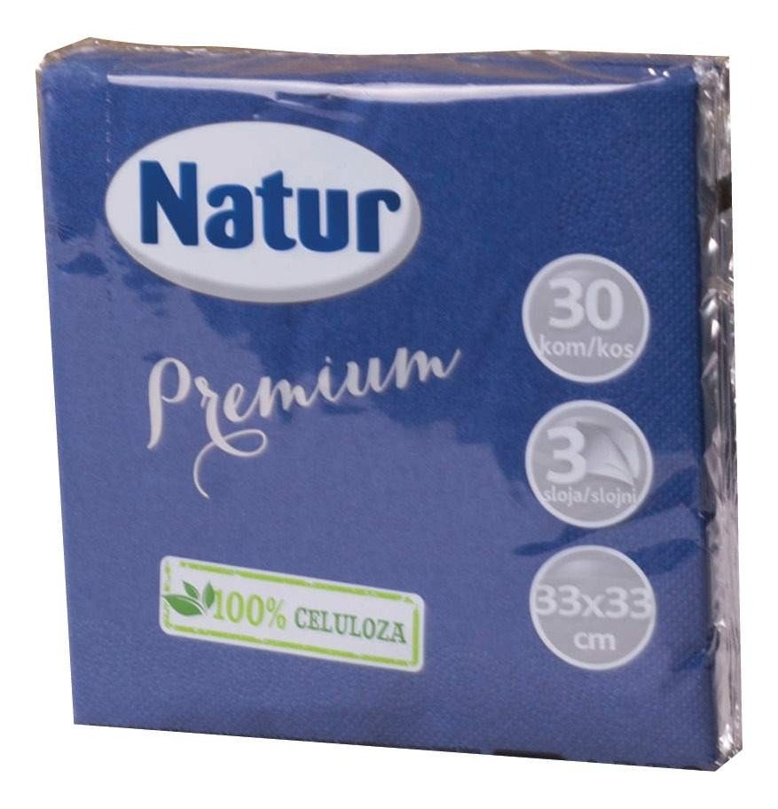 Salvete NATUR Premium plave 3sloja 30kom
