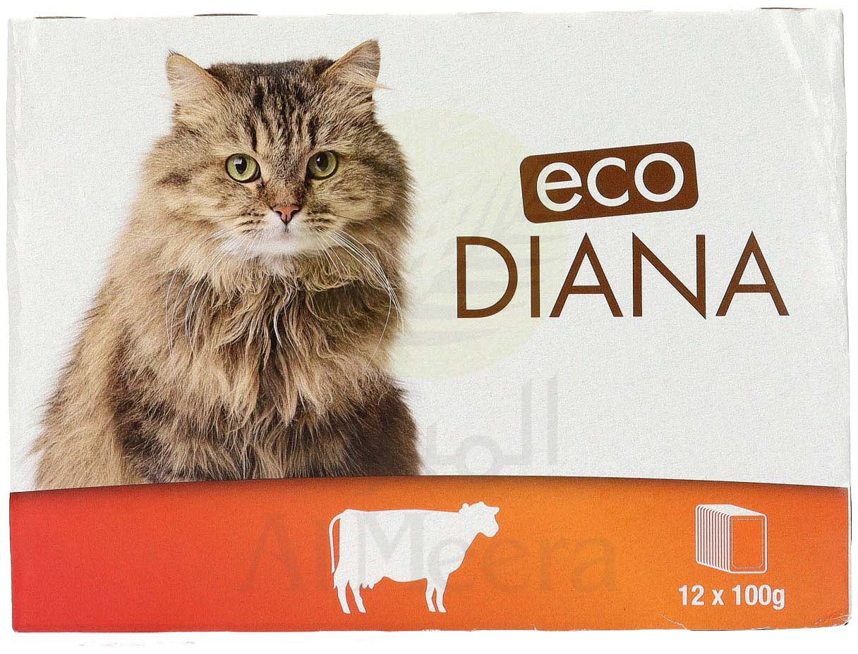 Hrana za mačke ECO DIANA govedina 12x100g