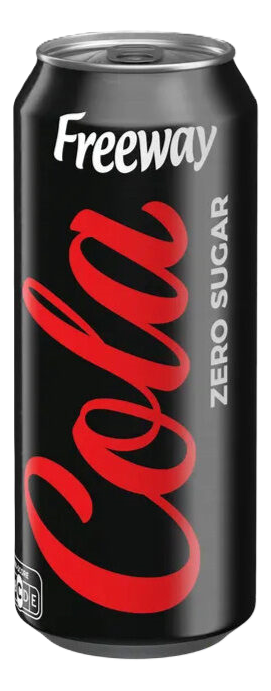 Gazirani sok FREEWAY Cola zero sugar 0,33l