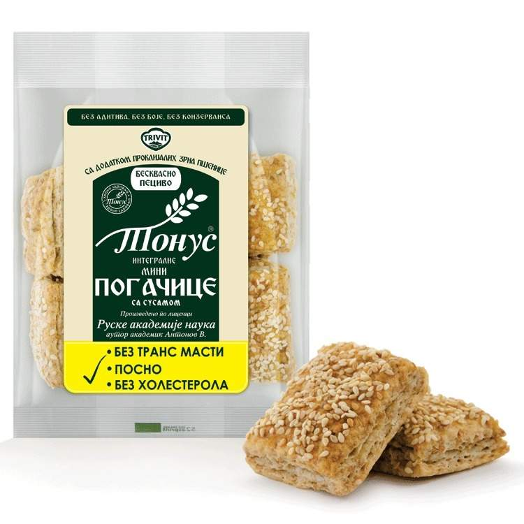 Pogačice TONUS beskvasne mini sa susamom 120g