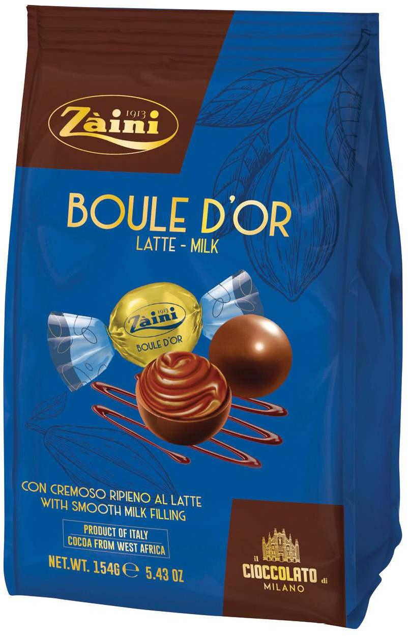 Praline ZAINI Boule d'or milk 154g