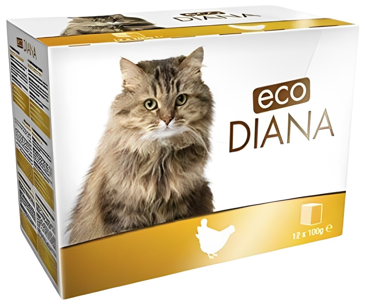 Hrana za mačke ECO DIANA komadići piletine 12x100g