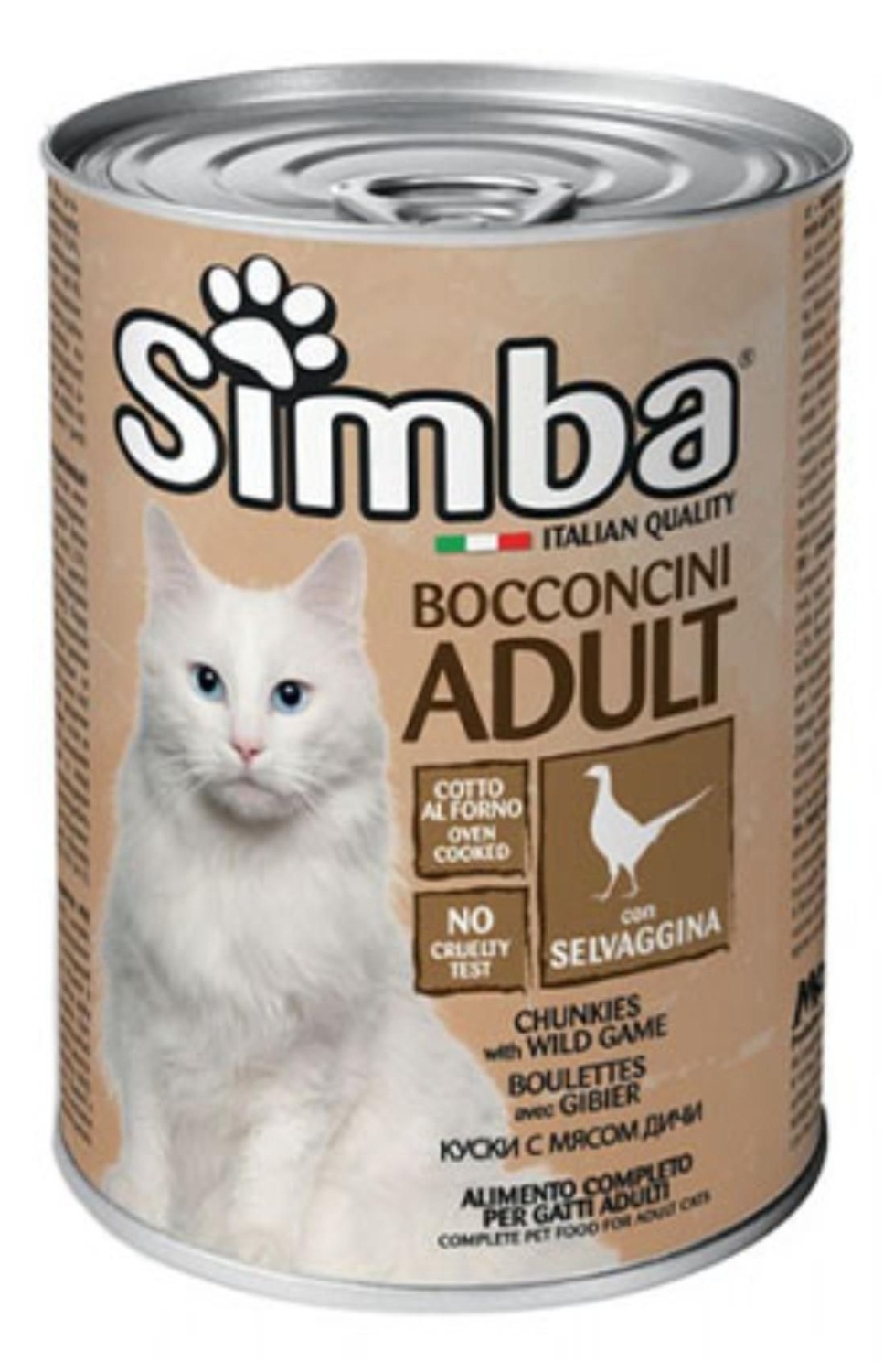 Hrana za mačke SIMBA Adult divljač 415gr