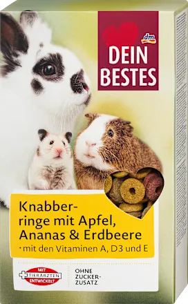 Voćni kružići za glodare DEIN BESTES 250g