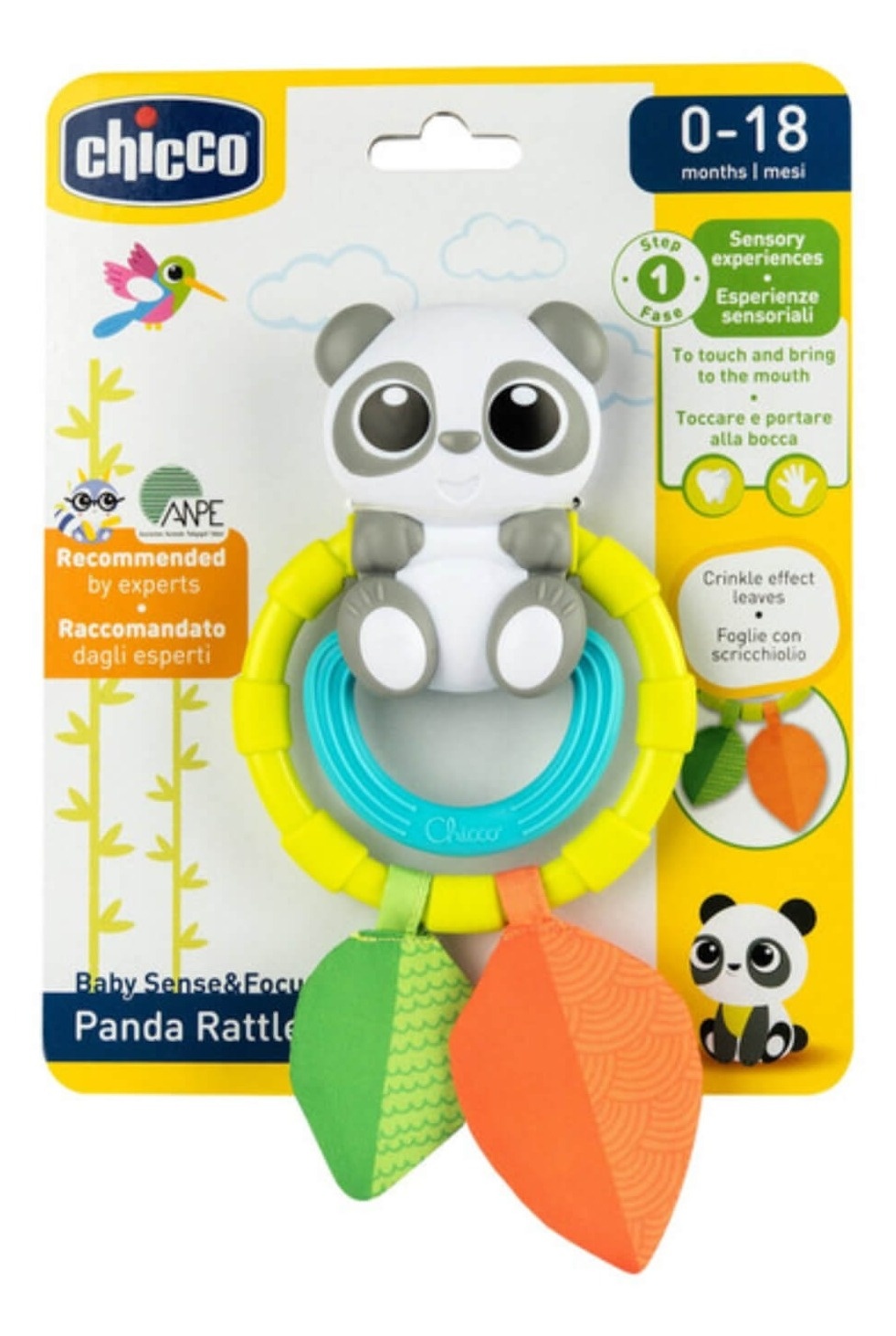 CHICCO glodalica senzorna zvečka Panda