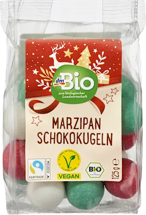 Bombonjera DM BIO čokoladne kuglice sa marcipanom 125g
